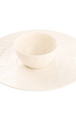PLATES, TRAYS & DISHES BELLEEK TRINITY KNOT CHIP & DIP SET