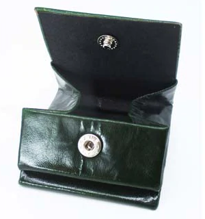 SMALL NOVELTY IRISH GIFTS SQUARE LEATHER PURSE - Sheep