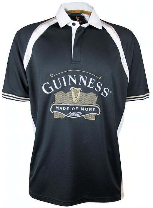 SPORTSWEAR CLEARANCE: GUINNESS 'MADE of MORE' RUGBY STYLE JERSEY :FINAL SALE