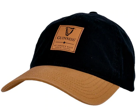 CAPS & HATS GUINNESS BLACK & CARAMEL BASEBALL CAP