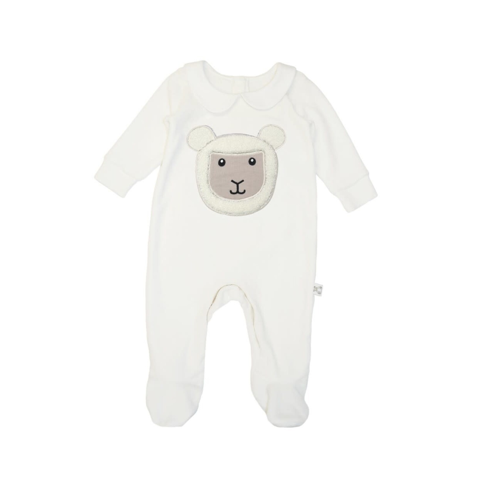 BABY CLOTHES CREAM SHEEP - ORGANIC COTTON ROMPER