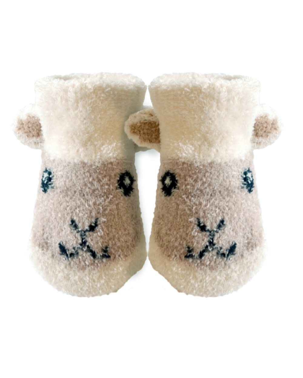 BABY CLOTHES CREAM SHEEP BABY BOOTIES