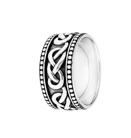 RINGS SHANORE STERLING GENTS CELTIC BAND - Earth Collection