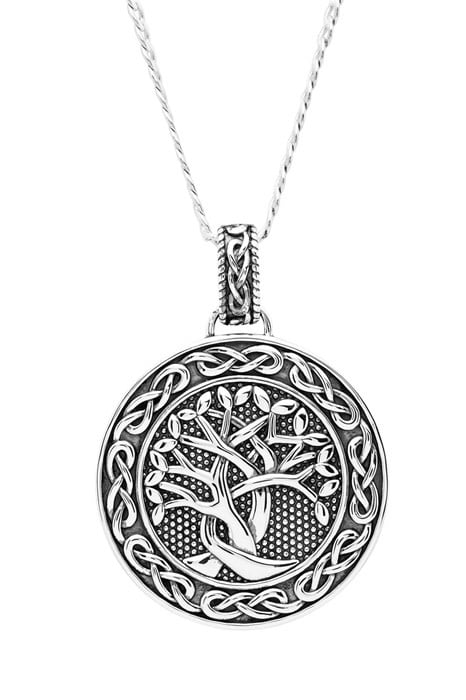 Small Tree of Life Pendant - 925 Silver Tree of Life Necklace – SilverfireUK