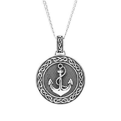 PENDANTS & NECKLACES SHANORE STERLING GENTS CELTIC ANCHOR PENDANT - Earth Collection