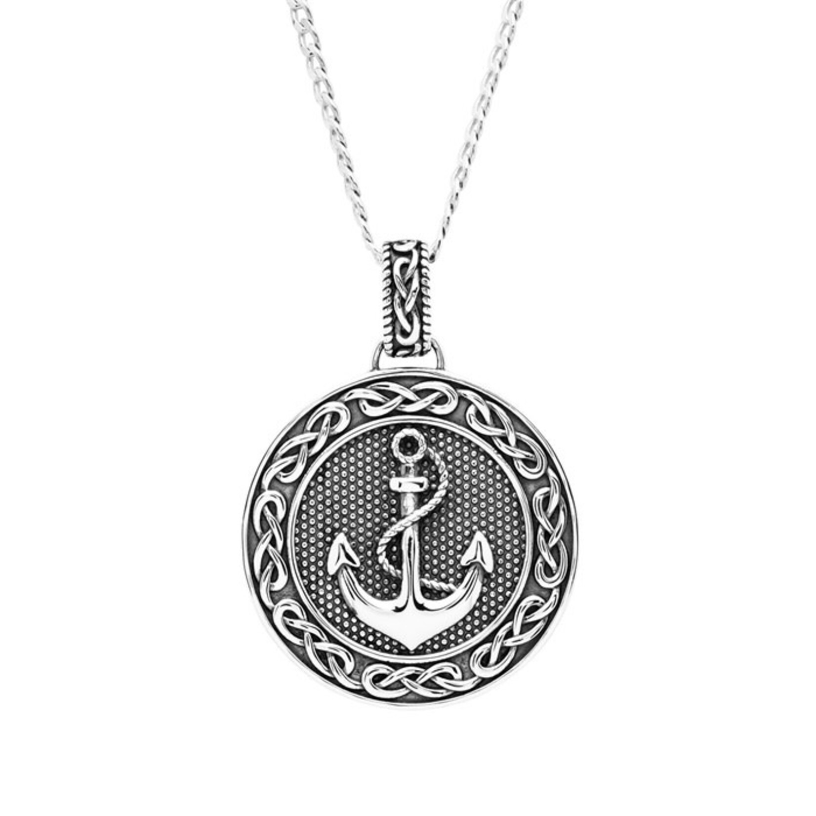 PENDANTS & NECKLACES SHANORE STERLING GENTS CELTIC ANCHOR PENDANT - Earth Collection