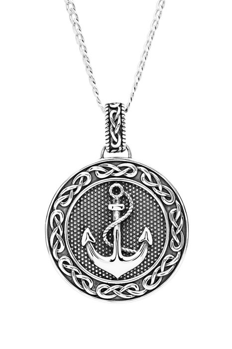 PENDANTS & NECKLACES SHANORE STERLING GENTS CELTIC ANCHOR PENDANT - Earth Collection