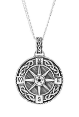 PENDANTS & NECKLACES SHANORE STERLING GENTS CELTIC COMPASS PENDANT - Earth Collection