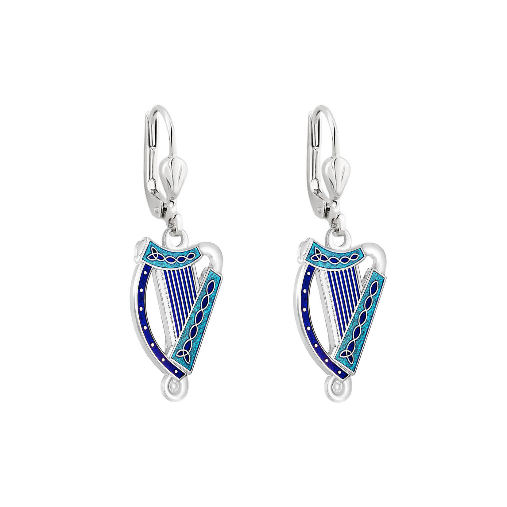 EARRINGS SOLVAR BOOK of KELLS CELTIC HARP EARRINGS
