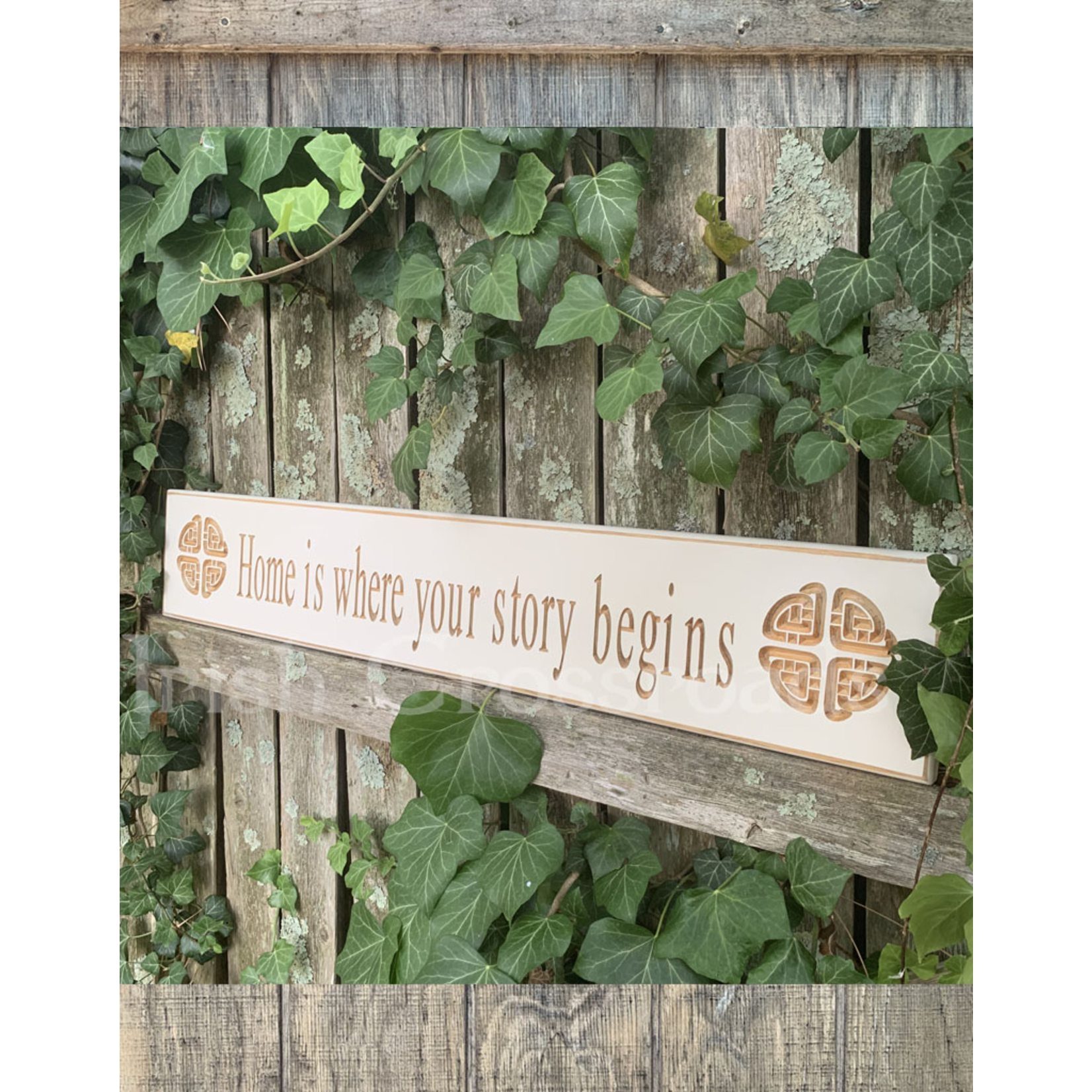PLAQUES, SIGNS & POSTERS “HOME IS WHERE...” CARVED WOOD SIGN