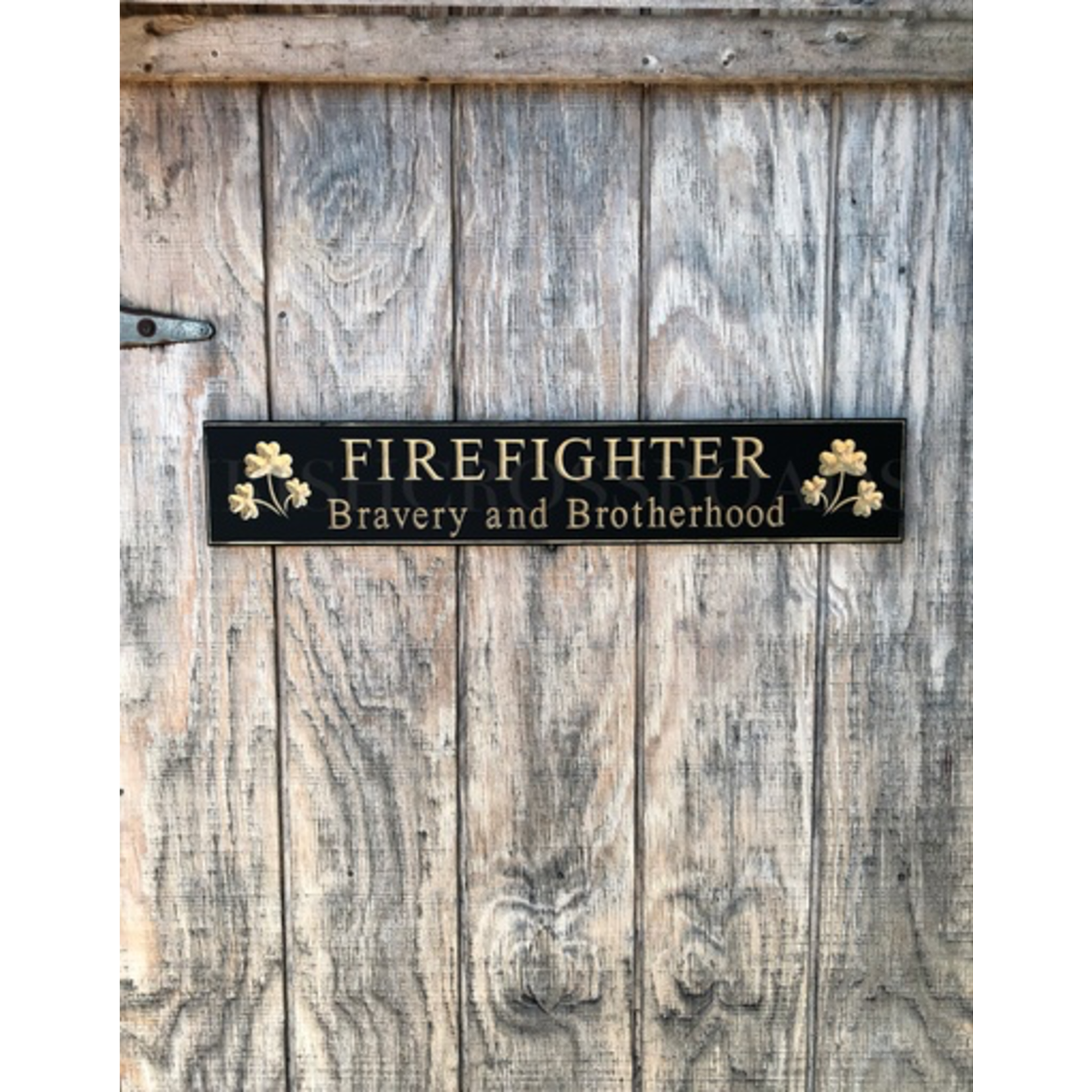 PLAQUES, SIGNS & POSTERS “FIREFIGHTER” CARVED WOOD SIGN