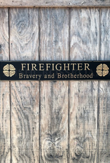 PLAQUES, SIGNS & POSTERS “FIREFIGHTER” CARVED WOOD SIGN