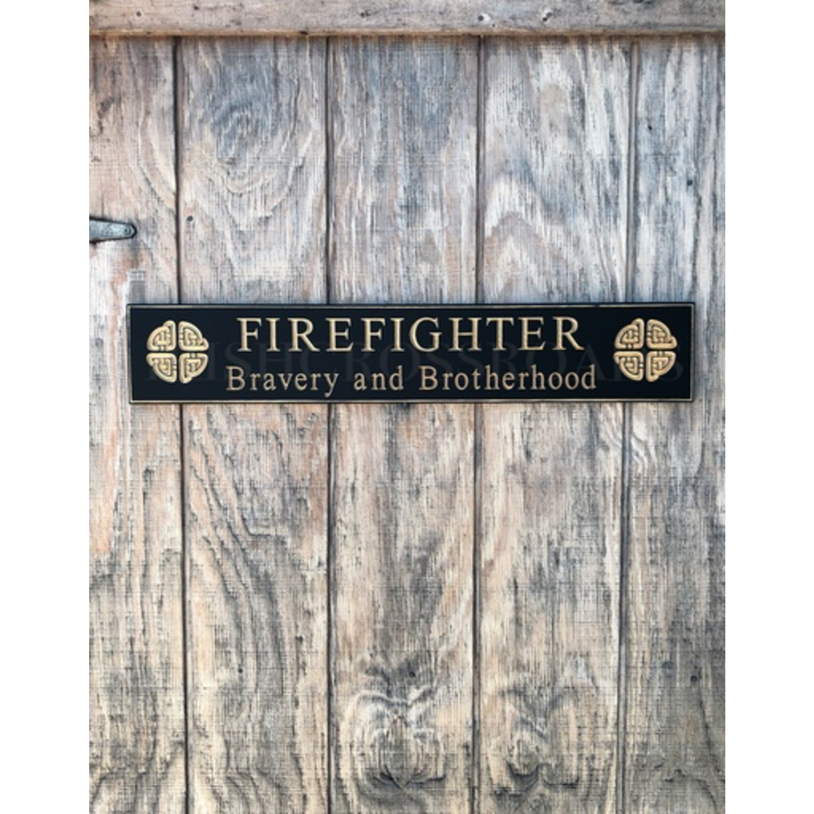 PLAQUES, SIGNS & POSTERS “FIREFIGHTER” CARVED WOOD SIGN