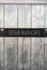 PLAQUES, SIGNS & POSTERS “IRISH MAN CAVE” CARVED WOOD PUB SIGN