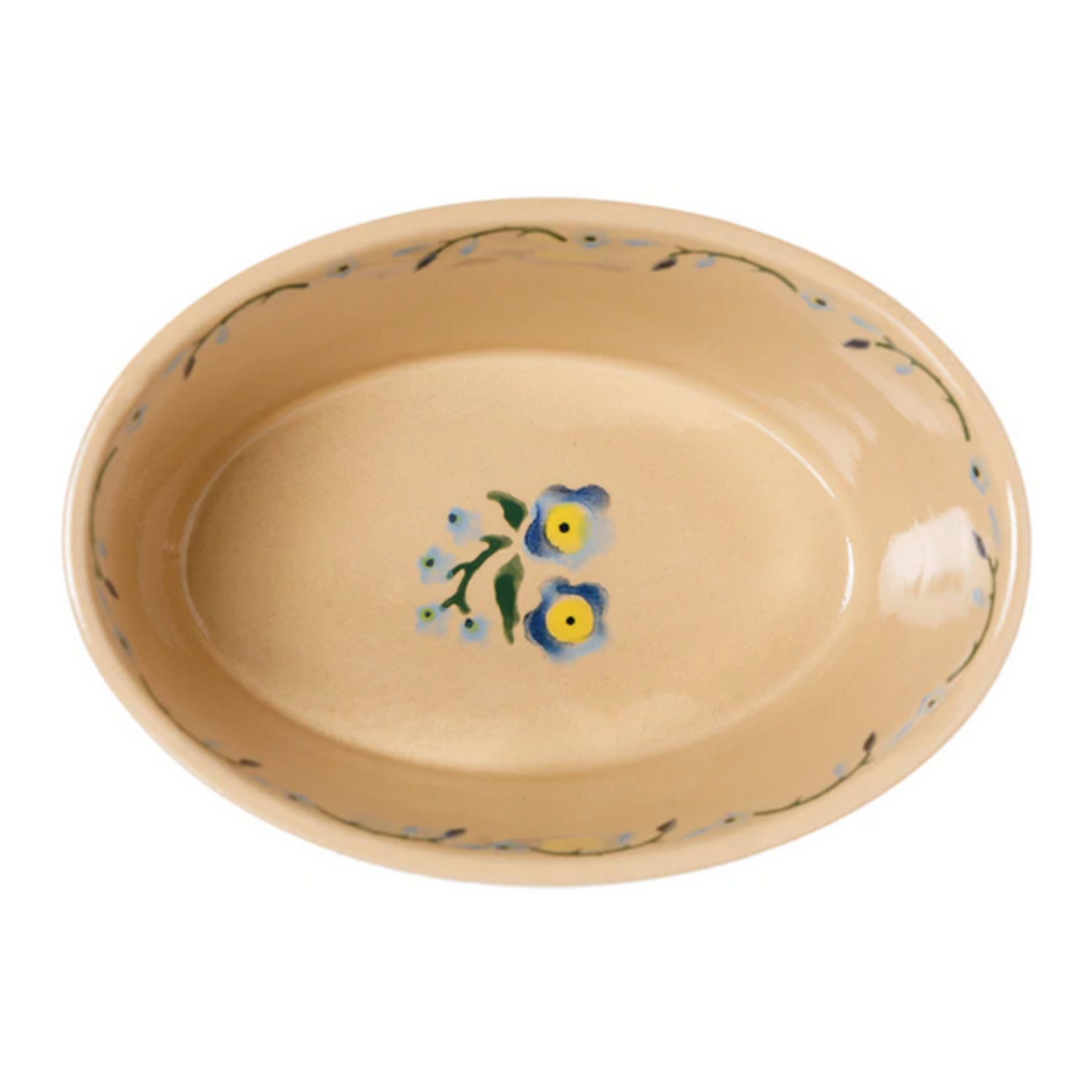 KITCHEN & ACCESSORIES NICHOLAS MOSSE SMALL OVAL PIE DISH - Forget Me Not