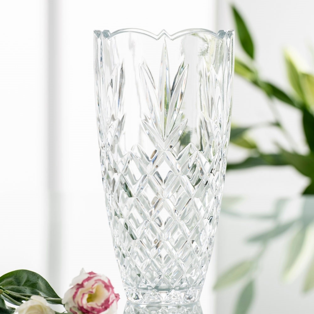 VASES & BOWLS GALWAY CRYSTAL RENMORE VASE 10"