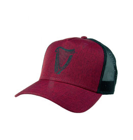 CAPS & HATS GUINNESS PREMIUM BLK & RED TRUCKER CAP