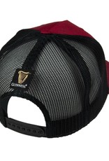 CAPS & HATS GUINNESS PREMIUM BLK & RED TRUCKER CAP