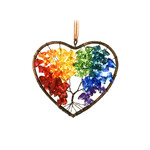 ORNAMENTS RAINBOW HEART LIGHT TREE OF LIFE ORNAMENT