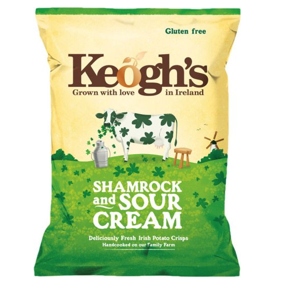 CRISPS / CHIPS KEOGH'S CRISPS (50g) - Sour Cream & Shamrock