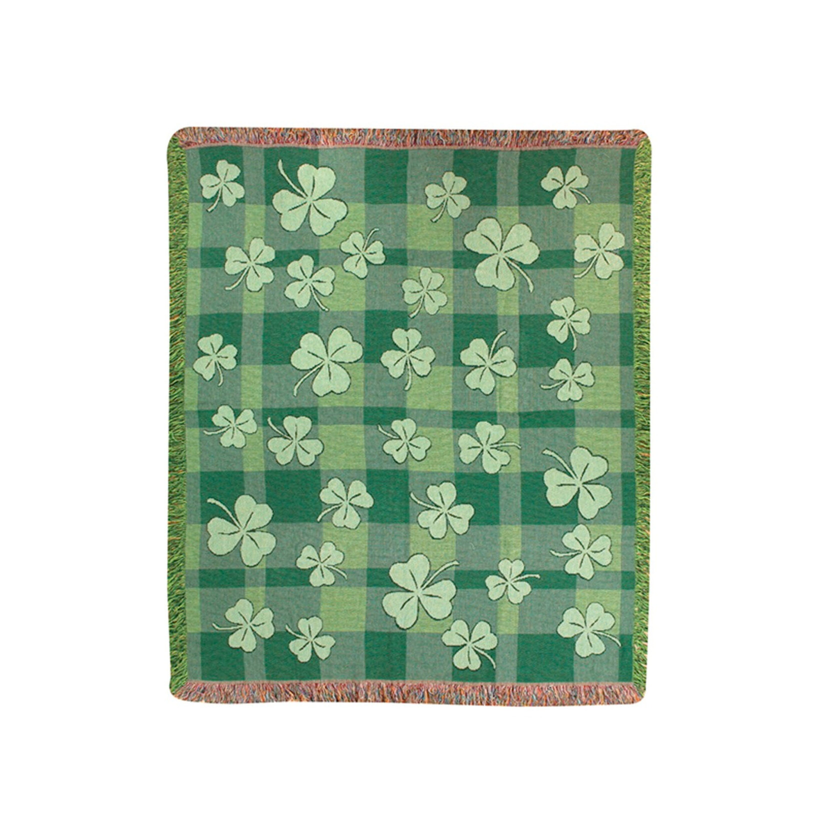 TAPESTRIES, THROWS, ETC. SHAMROCK THROW BLANKET