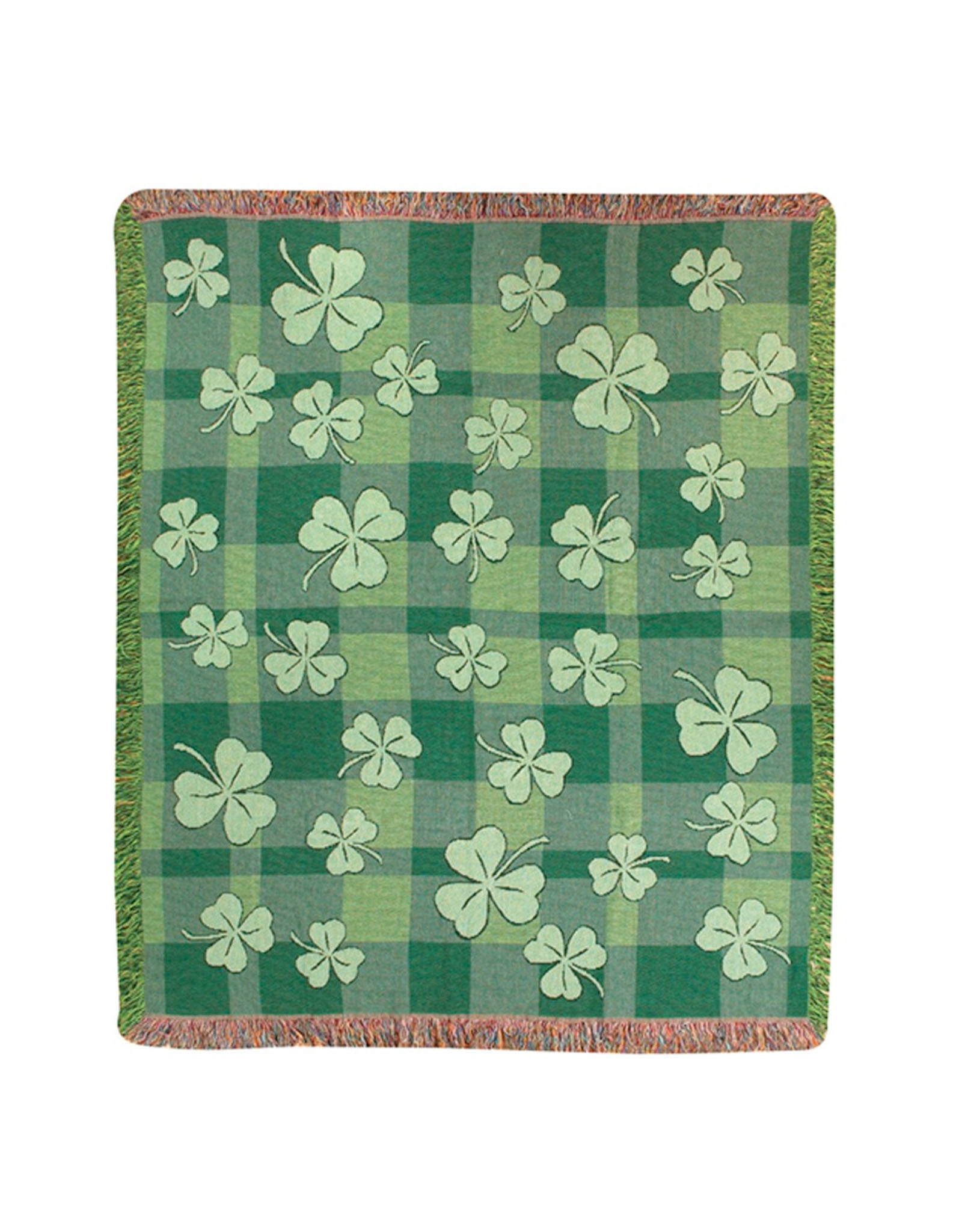 TAPESTRIES, THROWS, ETC. SHAMROCK THROW BLANKET