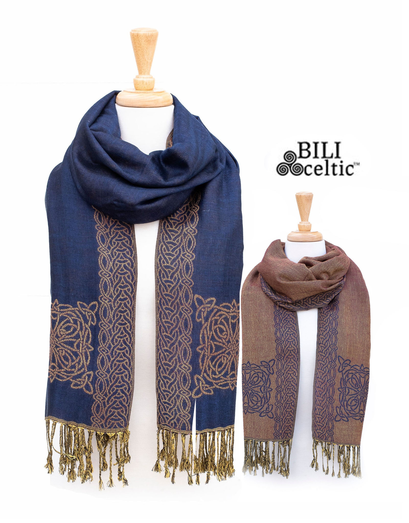 ACCESSORIES PASHMINA STYLE CELTIC KNOT SCARF - Mary