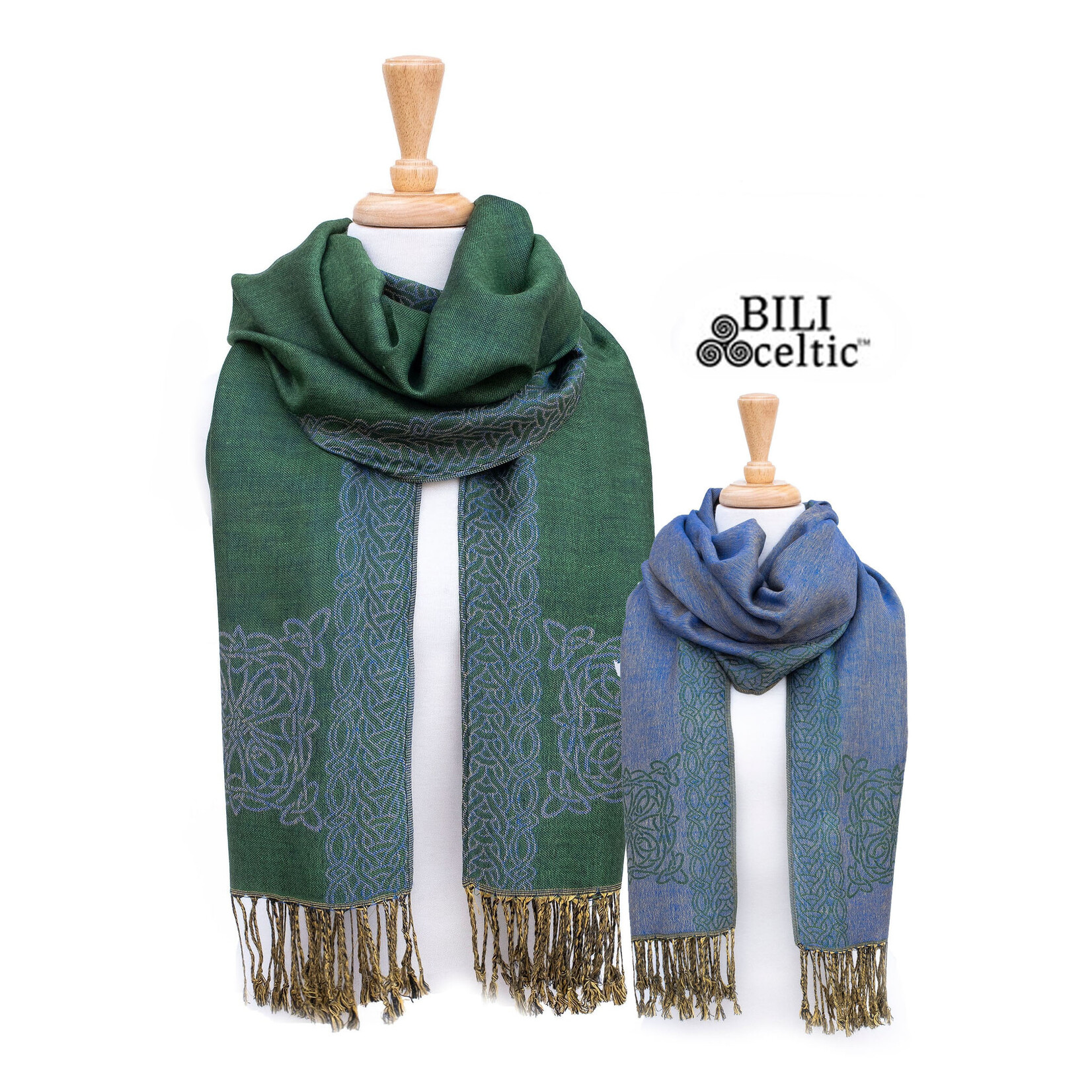 ACCESSORIES PASHMINA STYLE CELTIC KNOT SCARF - Mary