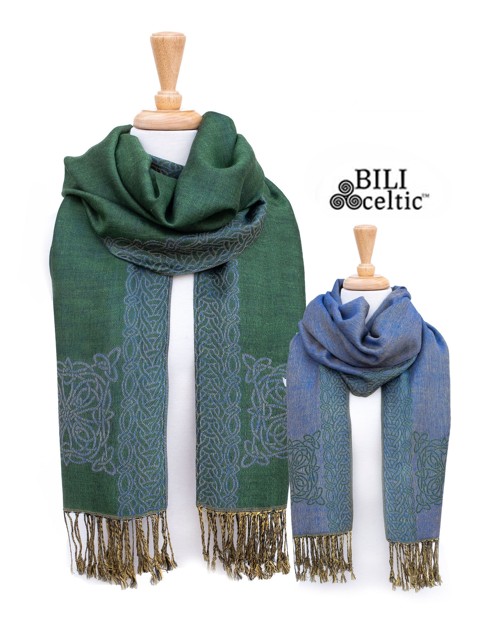 ACCESSORIES PASHMINA STYLE CELTIC KNOT SCARF - Mary