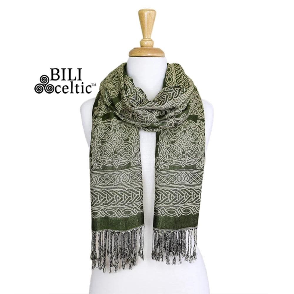 ACCESSORIES PASHMINA STYLE CELTIC KNOT SCARF - Noreen