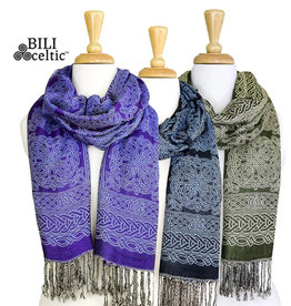 ACCESSORIES PASHMINA STYLE CELTIC KNOT SCARF - Noreen