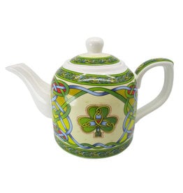 TEAPOTS, MUGS & ACCESSORIES CELTIC WEAVE SHAMROCK TEAPOT