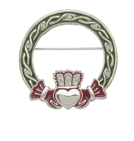 PINS & BROOCHES WOODS - IRISH DANCE CLADDAGH BROOCH