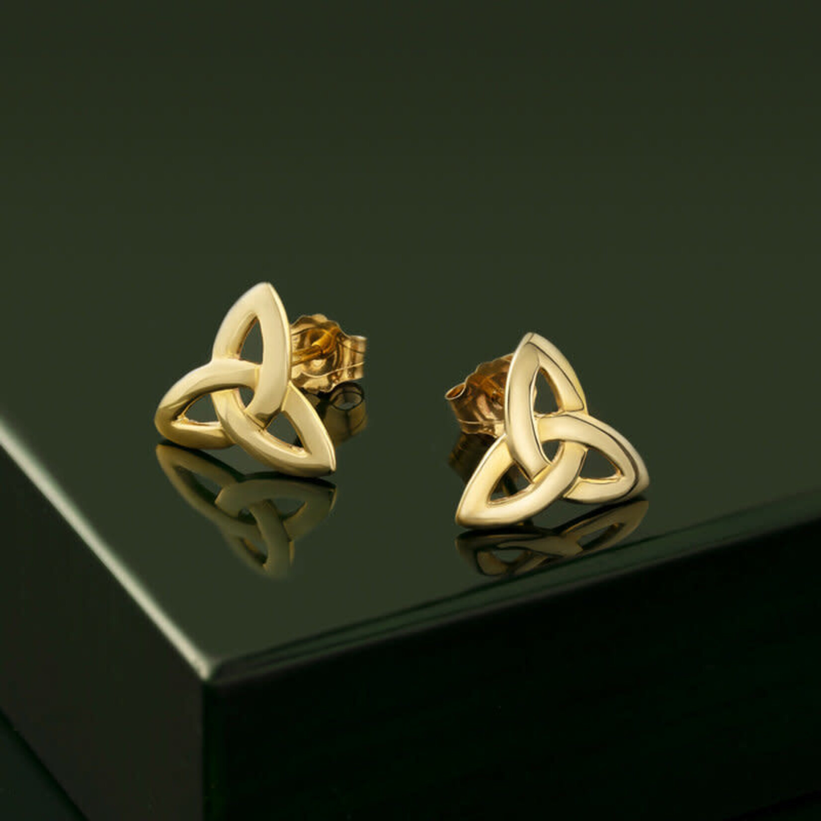 EARRINGS SOLVAR 10K TRINITY EARRINGS