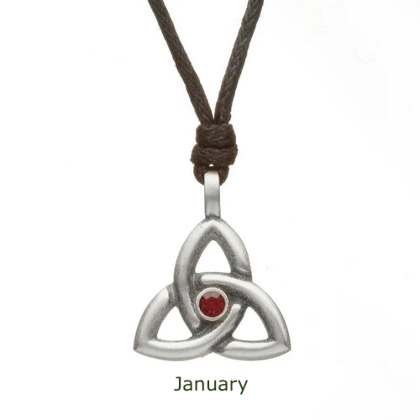 PENDANTS & NECKLACES WOODS- TRINITY BIRTHSTONE PENDANT