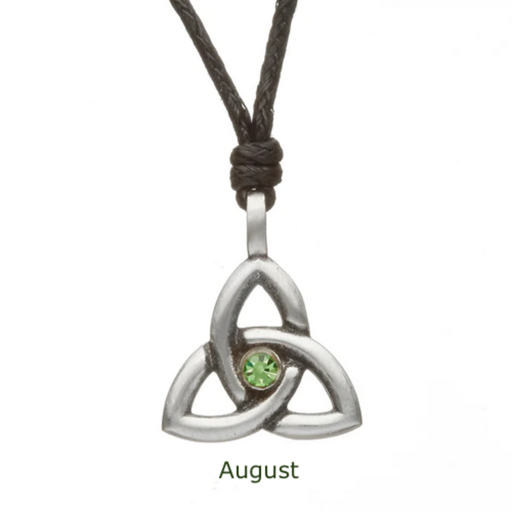 PENDANTS & NECKLACES WOODS- TRINITY BIRTHSTONE PENDANT