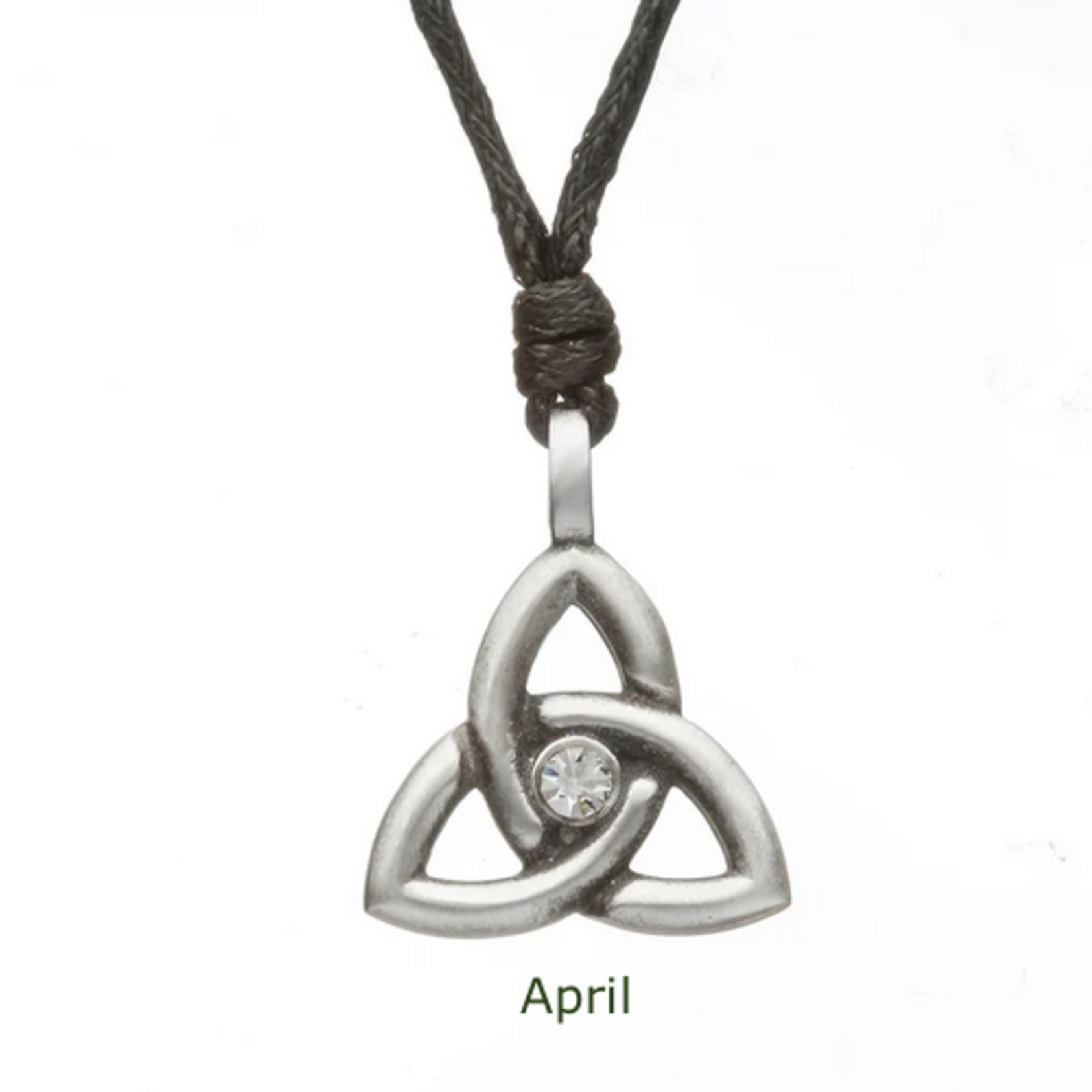 PENDANTS & NECKLACES WOODS- TRINITY BIRTHSTONE PENDANT