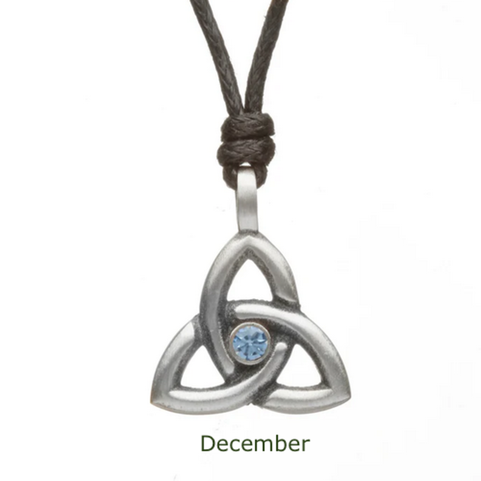 PENDANTS & NECKLACES WOODS- TRINITY BIRTHSTONE PENDANT