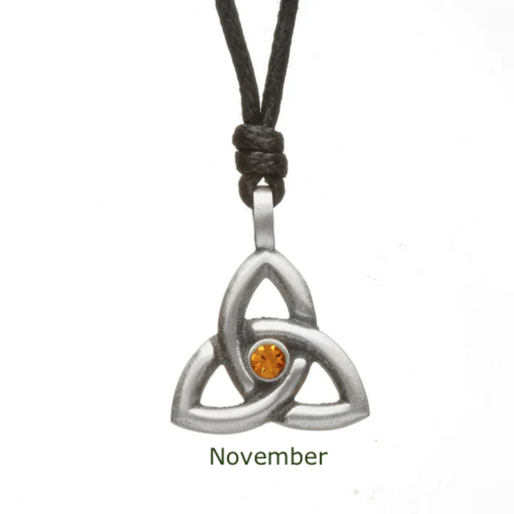 PENDANTS & NECKLACES WOODS- TRINITY BIRTHSTONE PENDANT