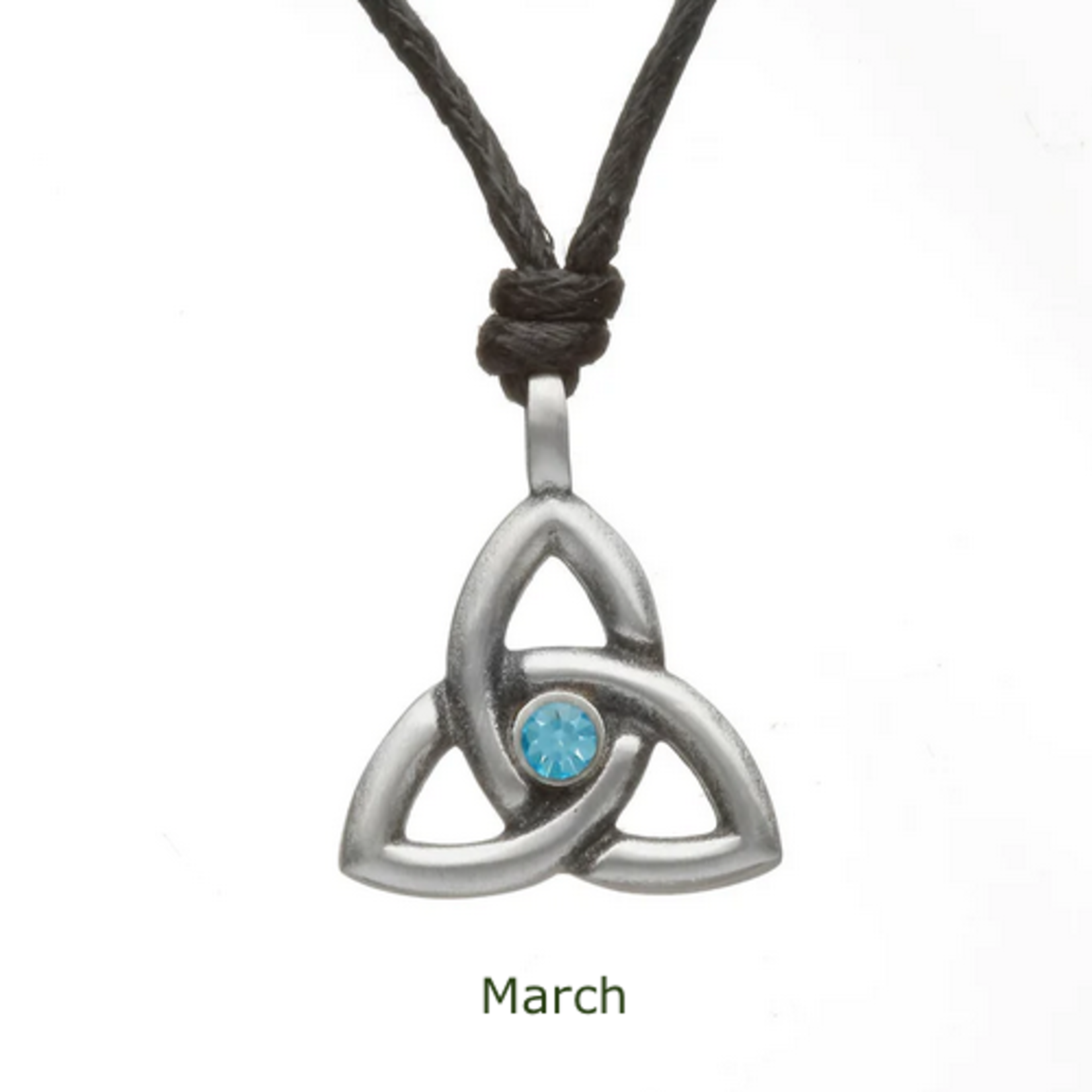 PENDANTS & NECKLACES WOODS- TRINITY BIRTHSTONE PENDANT