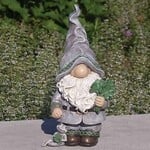 GARDEN IRISH GARDEN GNOME with SHAMROCK