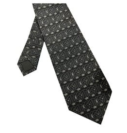 ACCESSORIES BOOK of KELLS SILK TIE - Black/Silver