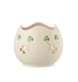 CANDLES & LIGHTING BELLEEK SHAMROCK LACE VOTIVE