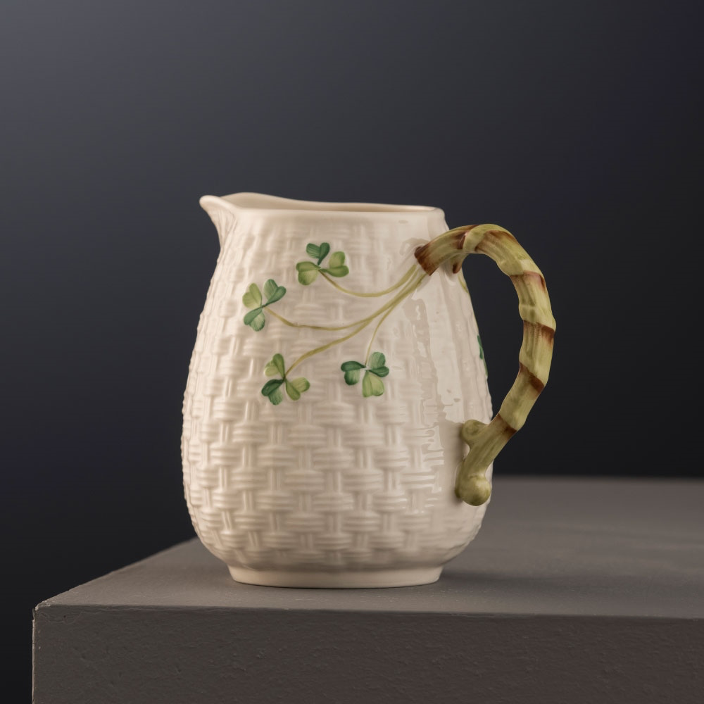 BELLEEK TRINITY KNOT CREAM JUG - Irish Crossroads