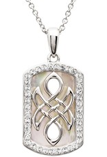 PENDANTS & NECKLACES SHANORE CELTIC PENDANT w CRYSTALS & MOTHER of PEARL