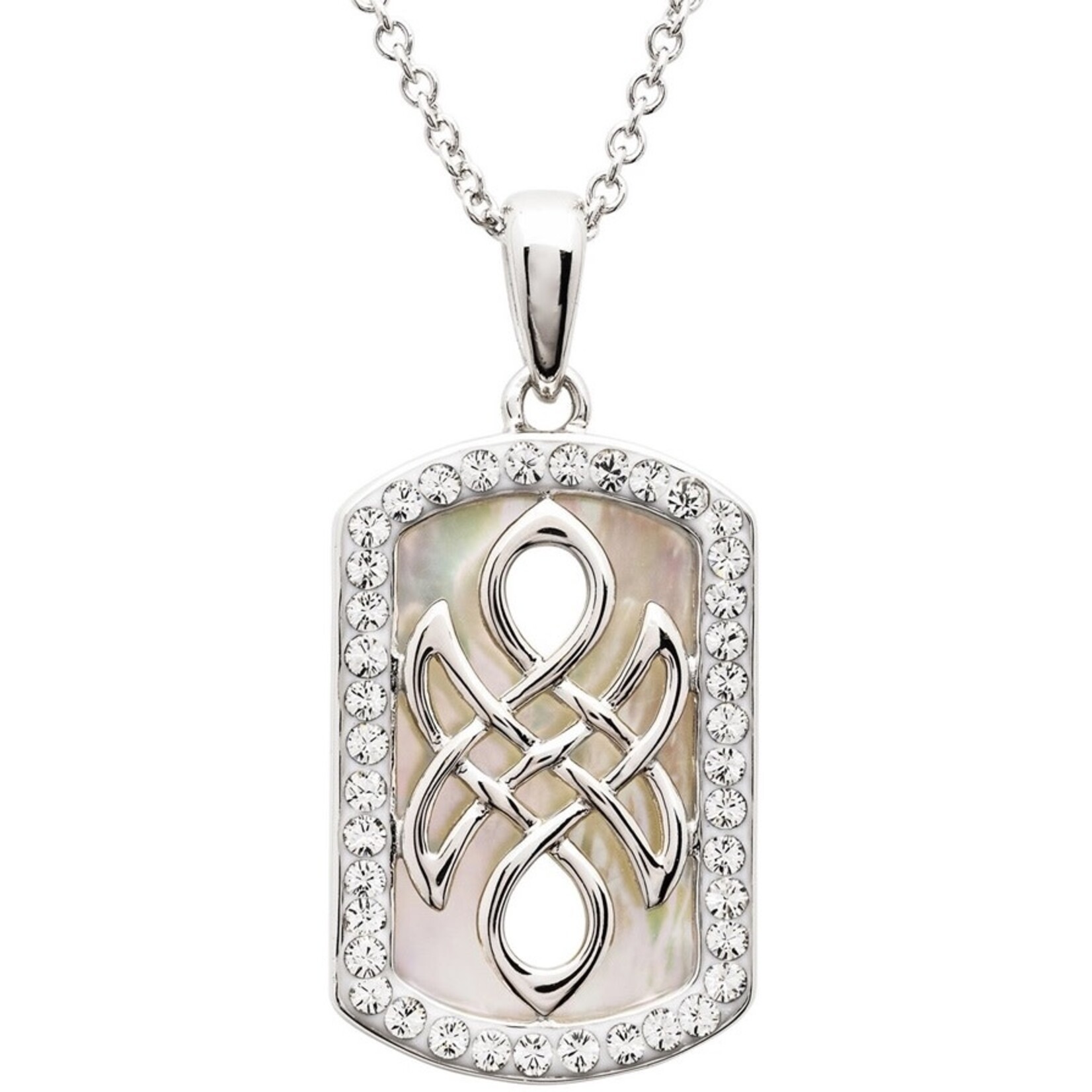 PENDANTS & NECKLACES SHANORE CELTIC PENDANT w CRYSTALS & MOTHER of PEARL