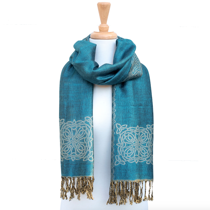 ACCESSORIES PASHMINA STYLE CELTIC KNOT SCARF - Mary