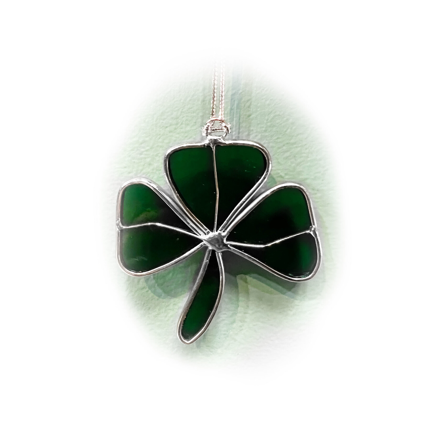 STAINED GLASS WEE GLASS SHAMROCK