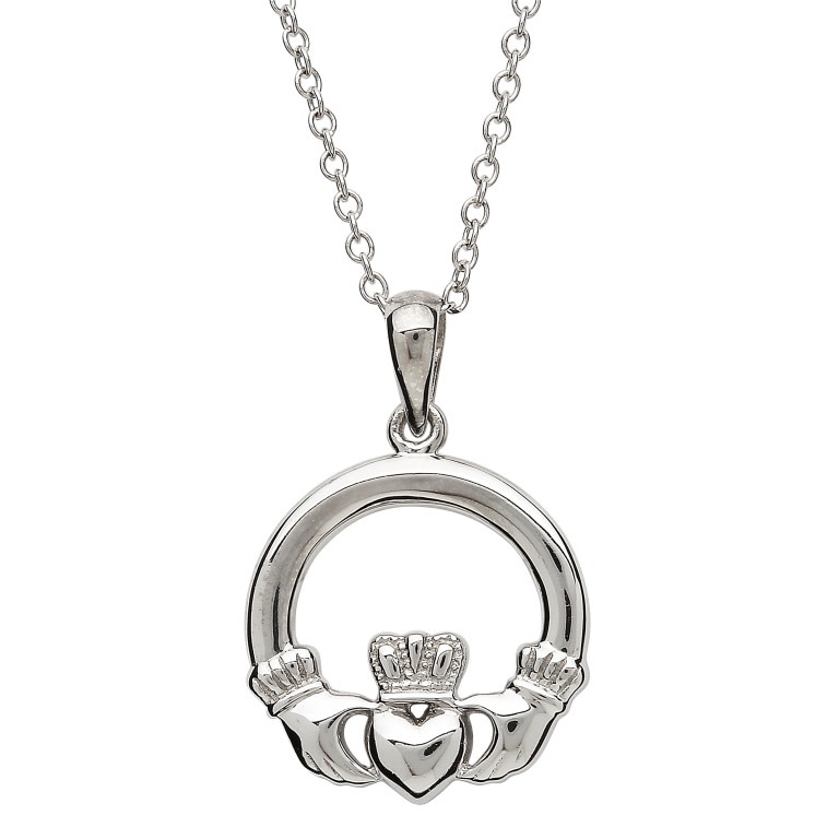 PENDANTS & NECKLACES SHANORE STERLING CLADDAGH PENDANT - Small