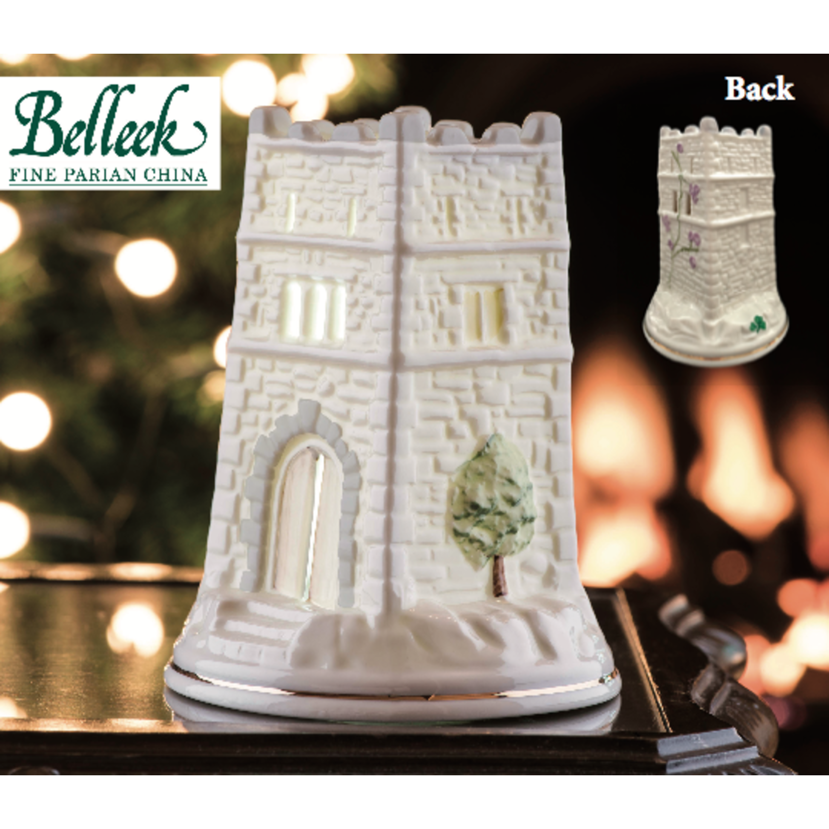 CANDLES & LIGHTING BELLEEK MONEA CASTLE LED VOTIVE - SIGNING PIECE